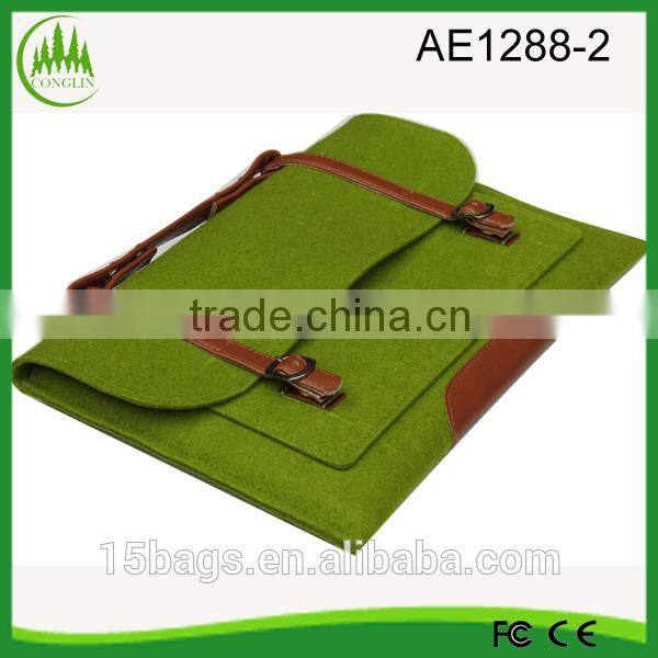 New Product For 2015 OEM Yiwu Factory Wholesale Felt laptop bag