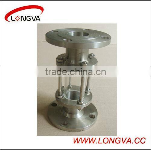 sanitary stainless steel straight flanged sight glass