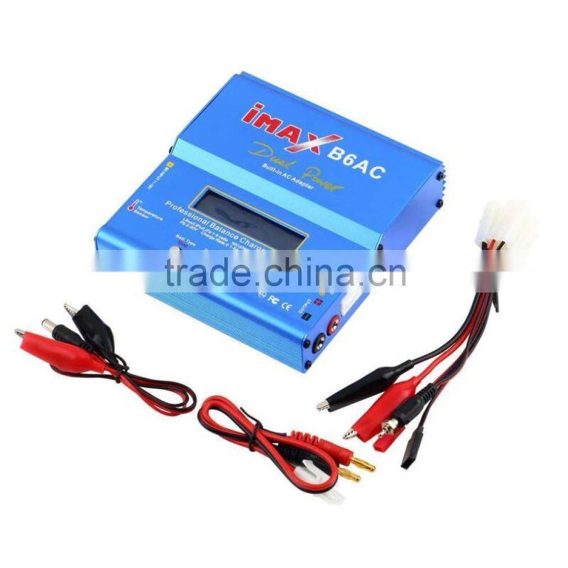 80W iMAX B6AC B6 AC Dual Power LCD Control Digital Lipo Lipro NiMH 3S/4S/5S RC Battery Balance Charger Batteries Discharger EU/A