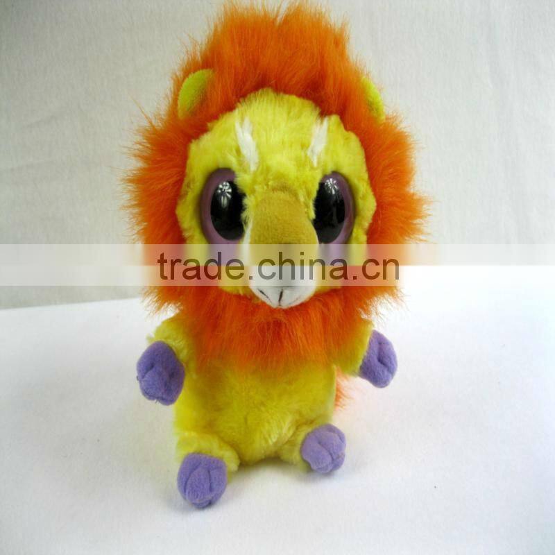 2014 Best seller Cute Big eyed soft toy lion
