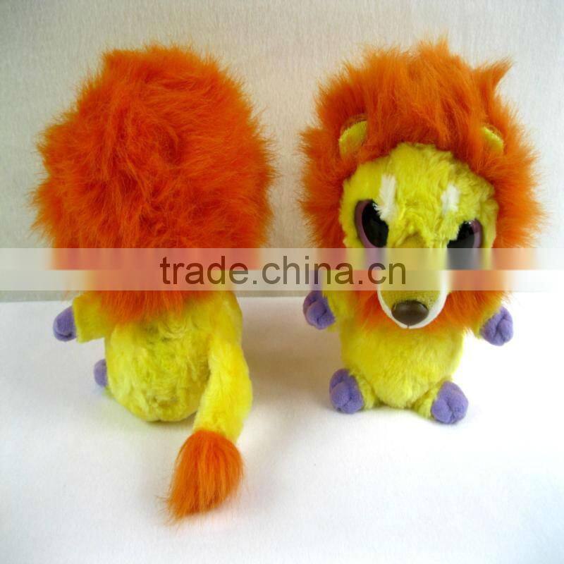 2014 Best seller Cute Big eyed soft toy lion