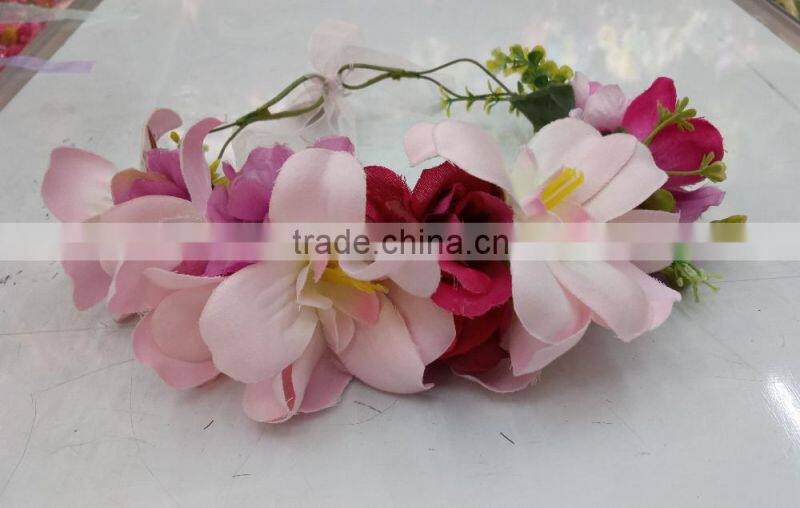 wholesale Fashion tiara flower crown headband women wedding hair crown handband girls