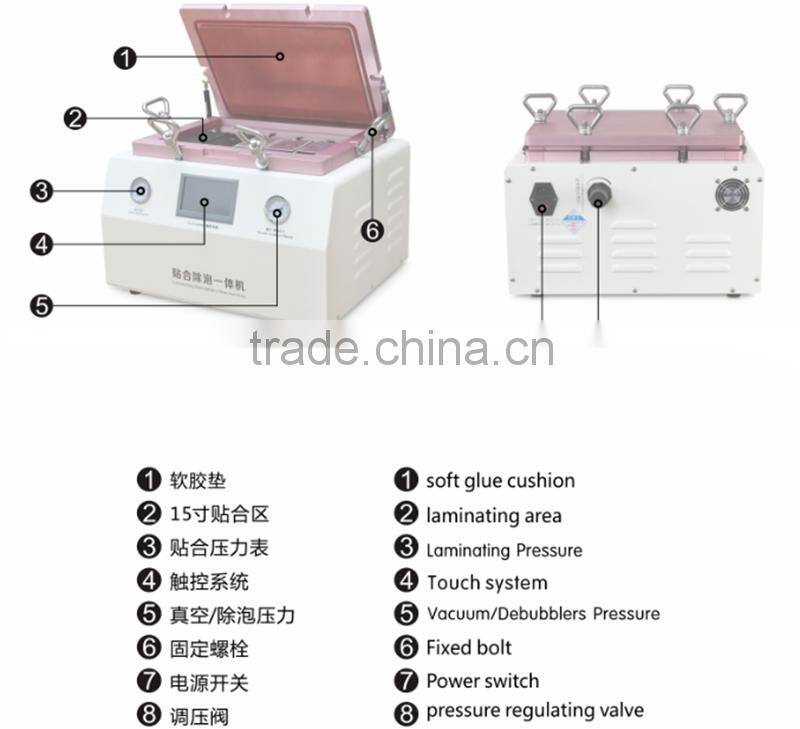 High precision Vacuum Laminator Machine vacuum laminating machine+bubble remover lcd vacuum