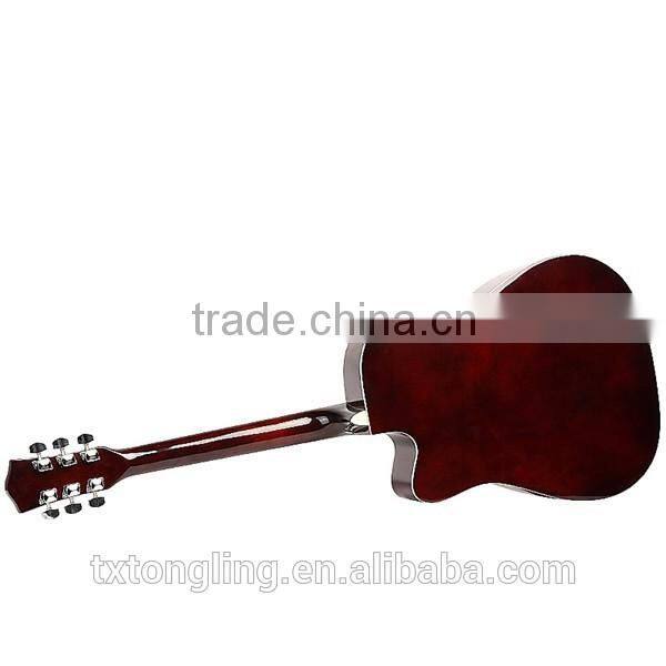 Good quality Promotional Market Price Folk wood Guitar(TL-0031)