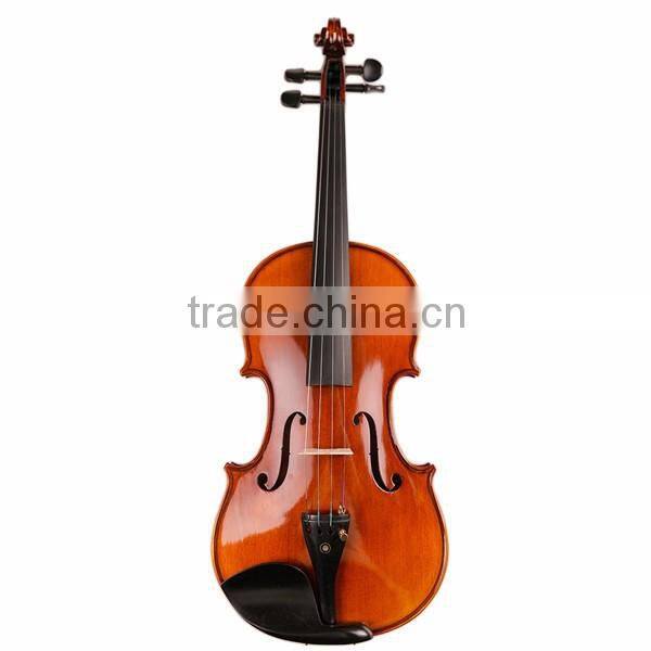 Master Handmade Nature Flamed Maple Violin Advanced Asoustic Matt Violin Ebony Fitted With Case TL004-3