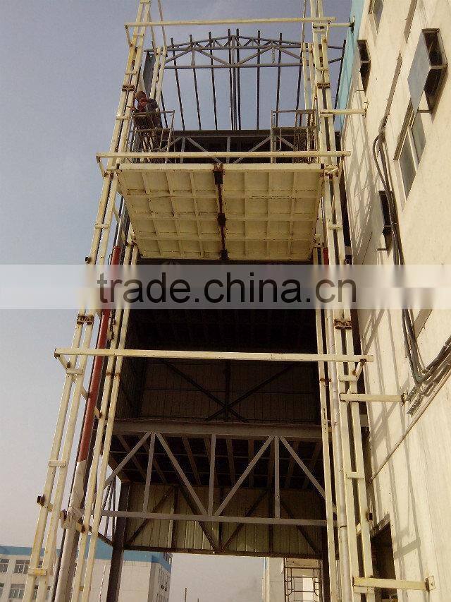 Warehouse crane Guide rail hydraulic lift platform
