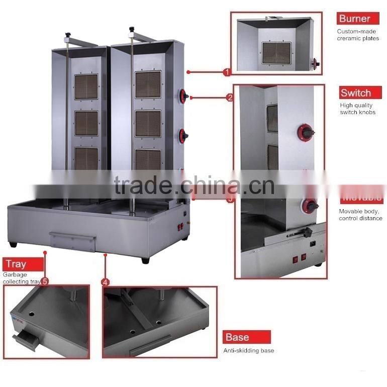 Middle East shawarma machine for sale with commercial restaurant