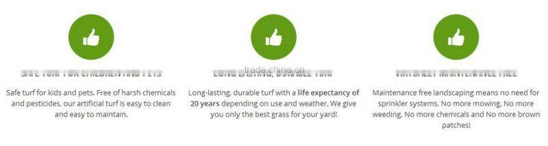 55mm Professional artificial grass carpets for football stadium artificial lawn