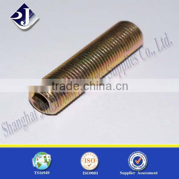 hollow threaded rod yellow zinc plated