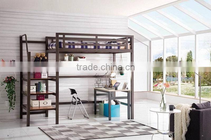 High Quality Chirldrens Sleigh high sleeper bed with desk