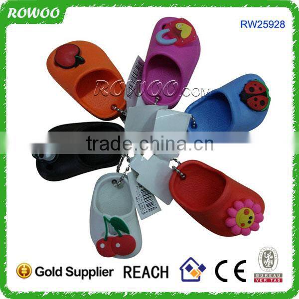 2014 New arrival custom keychain Promotional Logo slippers keyring