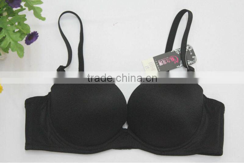 Female Strapless Silicon Elastane Double Push Up Bra