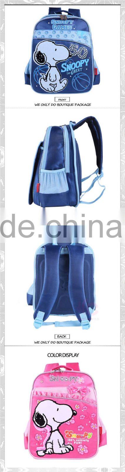 XF-CP0037 fashionable cute snoopy student backpack school bags