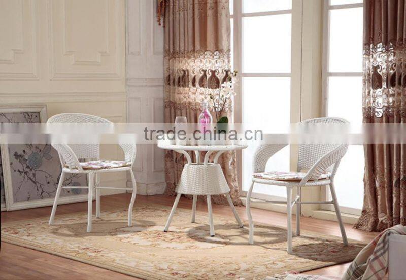 rattan dining table with aliminum leg outdoor furniture cocktail table