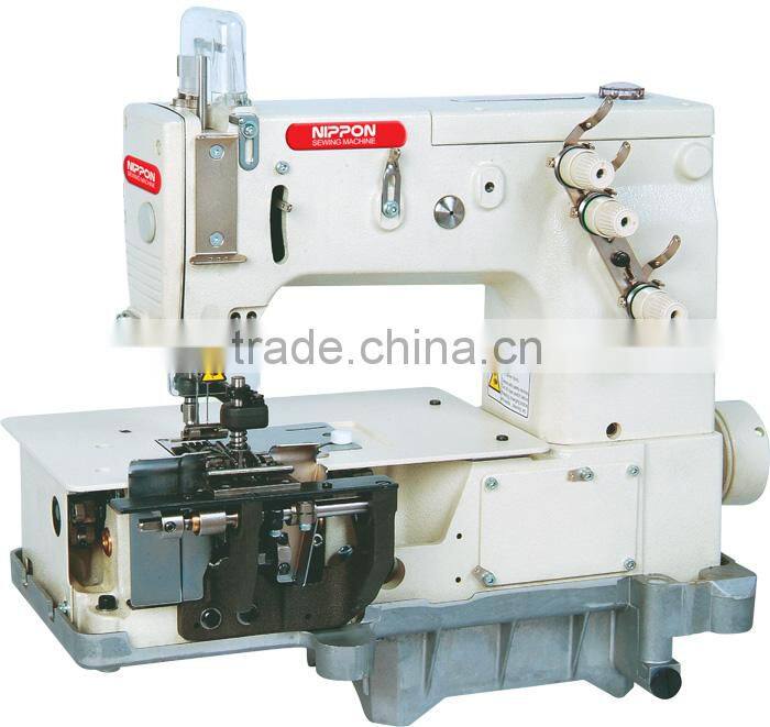 NP-2000C Double needle flat-bed making belt loop with front fabric cutter(the width of belt loop)sewing machine