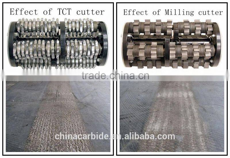 TCT concrete Groove Cutter/solid carbide cutter for concrete asphalt surface preparation