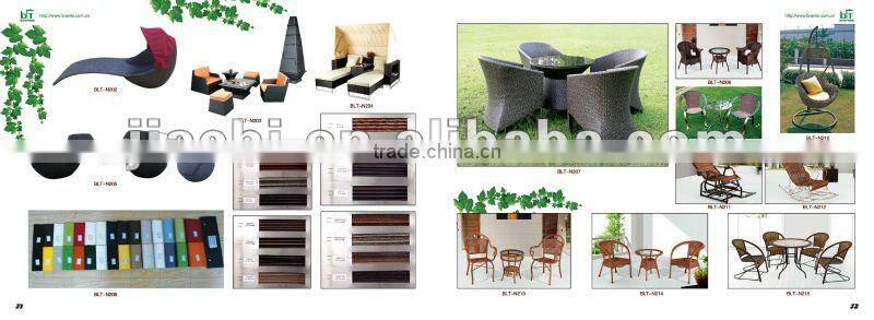 garden furniture round wicker set