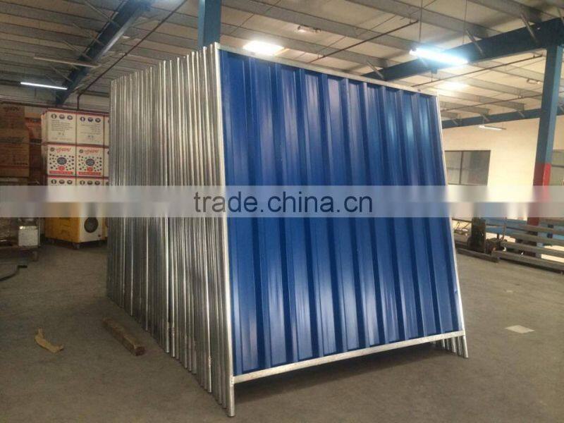 Temporary Project Fencing steel sheets in Oman , Qatar , Dubai , Abu Dhabi , Saudi Arabia