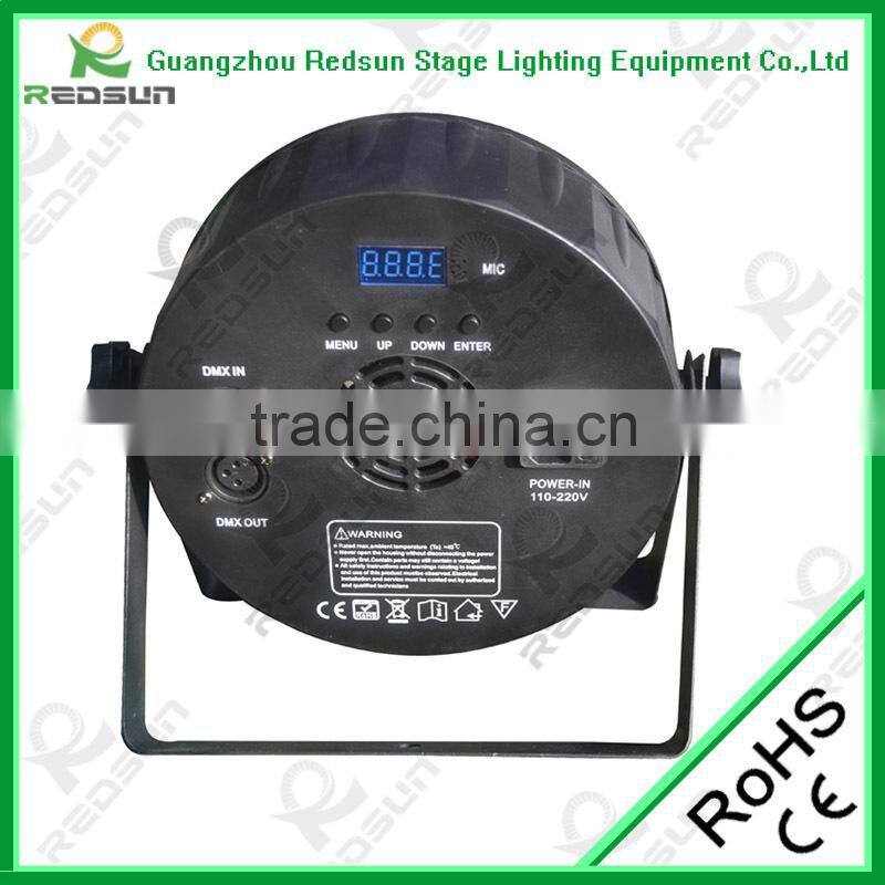 New stage light event lighting 9+1 rgb smart led par 64 cans light