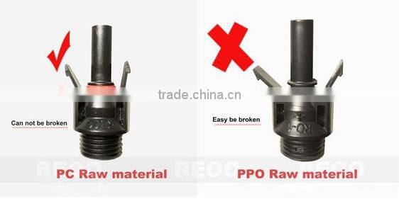 REOO solar connector,low price factory supply for solar photovoltaic system