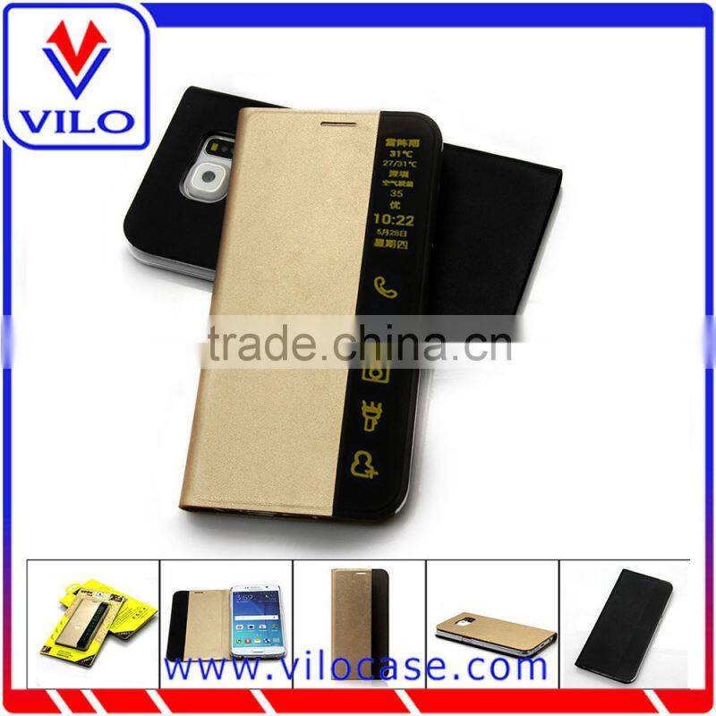 slim smart leather cover for Samsung S6