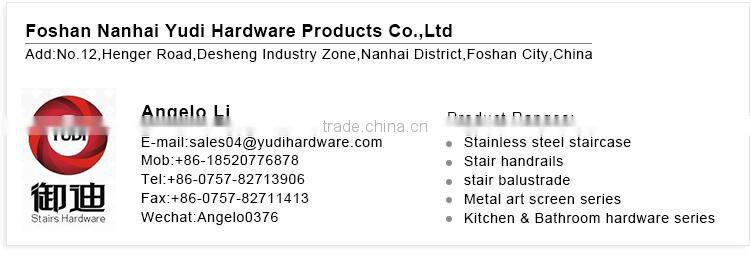 Stainless steel staircase fittings stair handrail bracket
