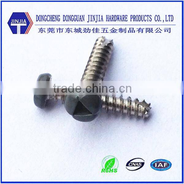nickel m3*15 thread under cut tapping plastic head screw