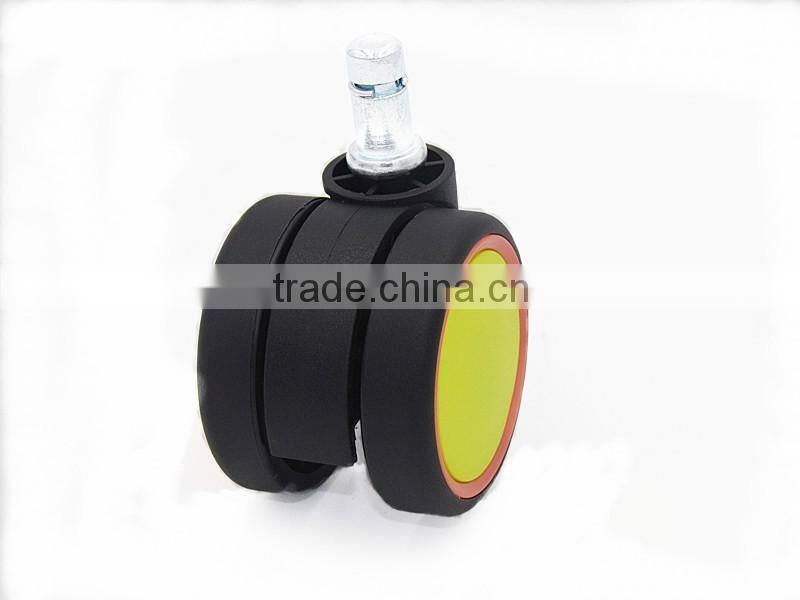 china popular colorful 2.2 inches durable nylon plastic swivel furniture caster wheels with bearing