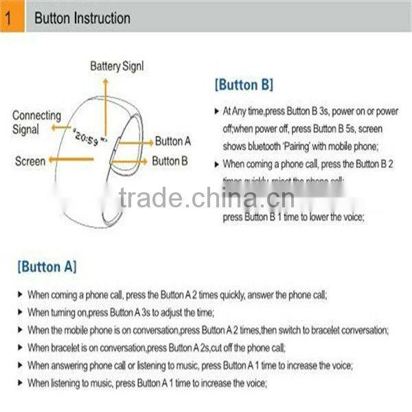 2013 fashion BH11 cheap price bluetooth watch wrist mobile bluetooth watch