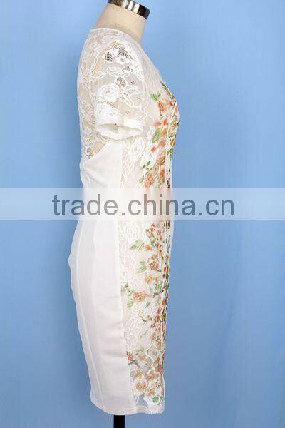 2015 ladies lace dress designs wholesale transparent sexy lace dress