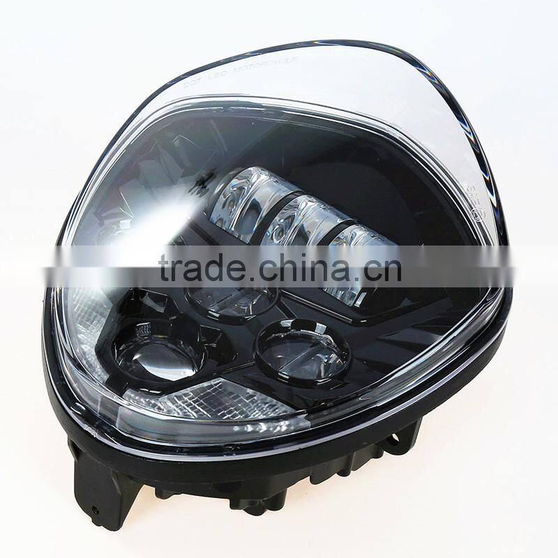 Newest high quality LED Motorcycle Projector Headlight Led headlamp For Victory Gross Country/Roads (11-Up)/Vision Tour(12-Up)