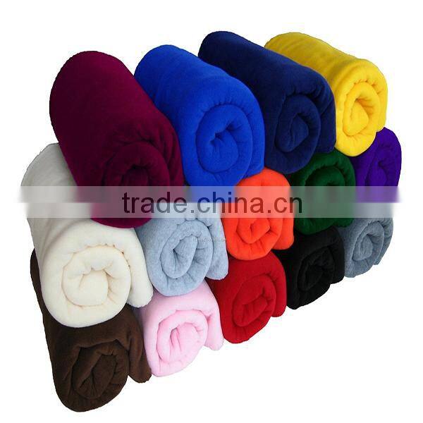 100% Polyester Material and Knitted Technics custom polyester solid polar fleece fabric