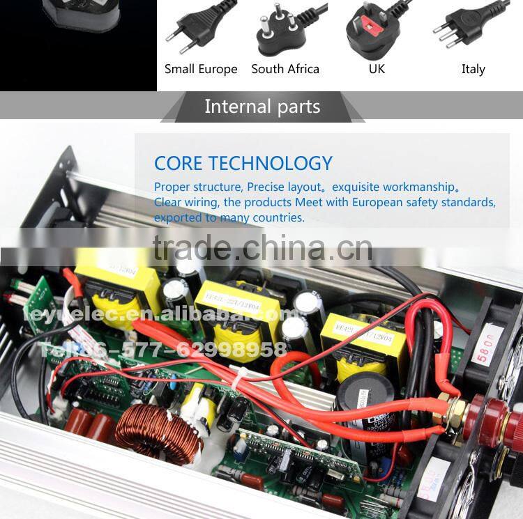 OPIP-1500-1-24 High frequency 100% full power 60Hz 24v 110v solar 1500w dc to ac power inverter