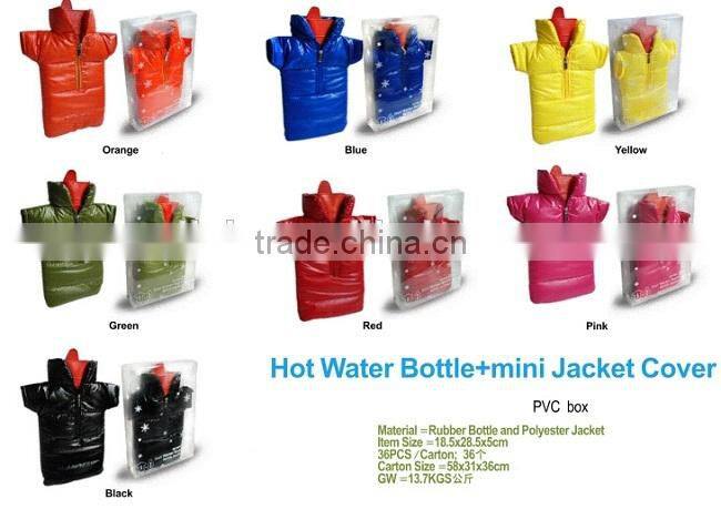Creative Hot Water Bottle with Jacket Cover for Christmas