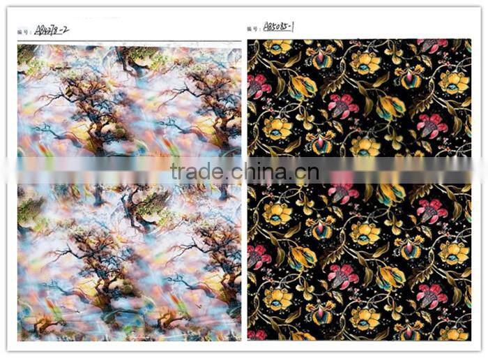 Flower design leather hot foil printing