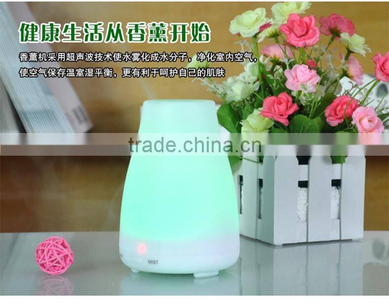 100ML decorative humidifier with changeable coloured lights for home office
