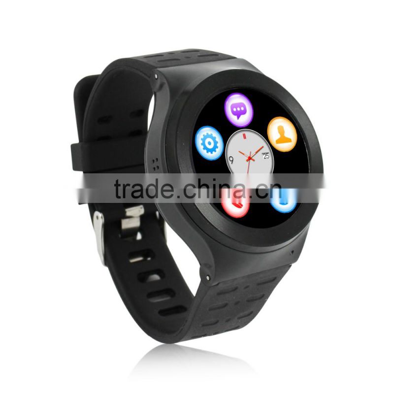 2016 new and hot selling android 5.0 WCDMA 3G watch phone;WIFI; MTK6580M; GPS; BT4.0; quad core; 5.0M pixel;