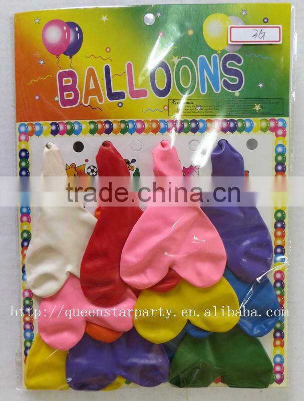 Natural latex balloons Heart balloons 3GRAM orange