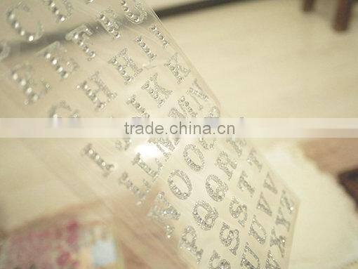 adhesive glitter hologram sticker for decoration