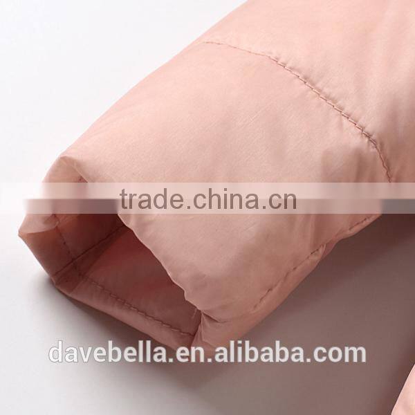 DB1597 dave bella 2014 winter infant coat baby wadded jacket padded jacket outwear winter coat jacket down coat outwear