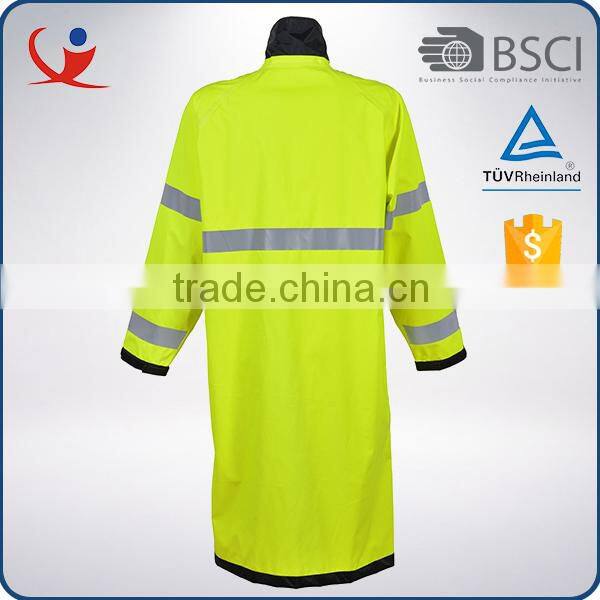 Good quality durable police raincoat polyester long work uniform