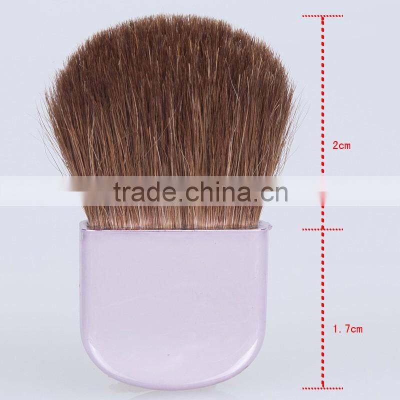 excellent animal hair white half moon blush brush with smooth face