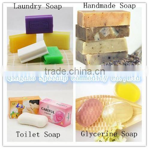 Z0204 Adult Group Green Tea Essential Oil Transparent Bath Soap with Shrink Wrapper