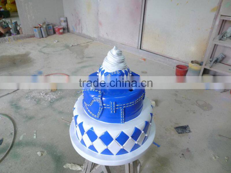 fiberglass birthday cake sculpture decorations