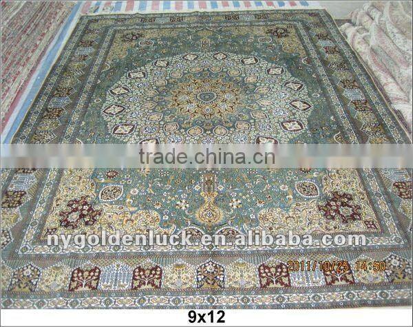 9x12 400L double knotted persian design bed room mat