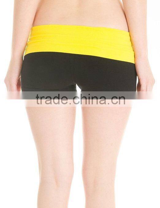 supplex/spandex womens dry fit gym shorts manufacturer