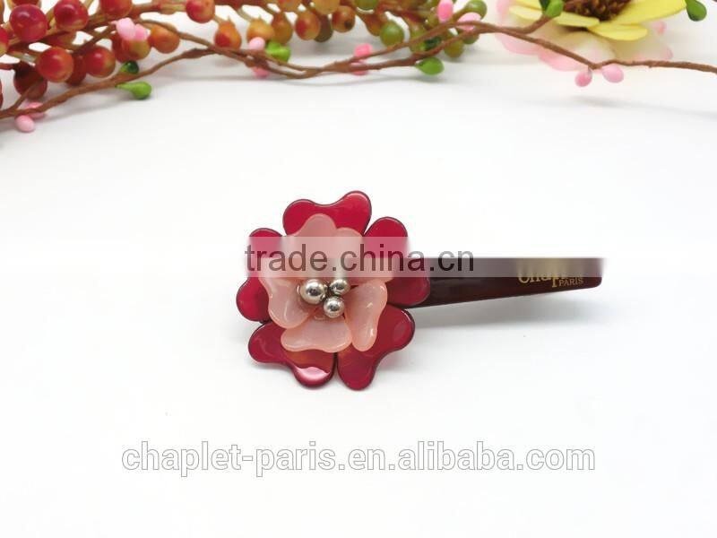women high-grade flowers with rhinestone hair accessories of hairgrip