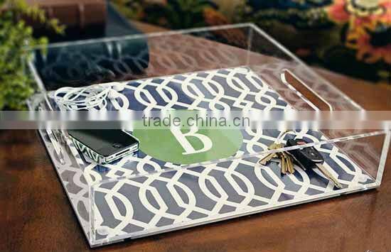 excellent clear acrylic serving trays wholesale,square acrylic tray,acrylic tray with insert paper