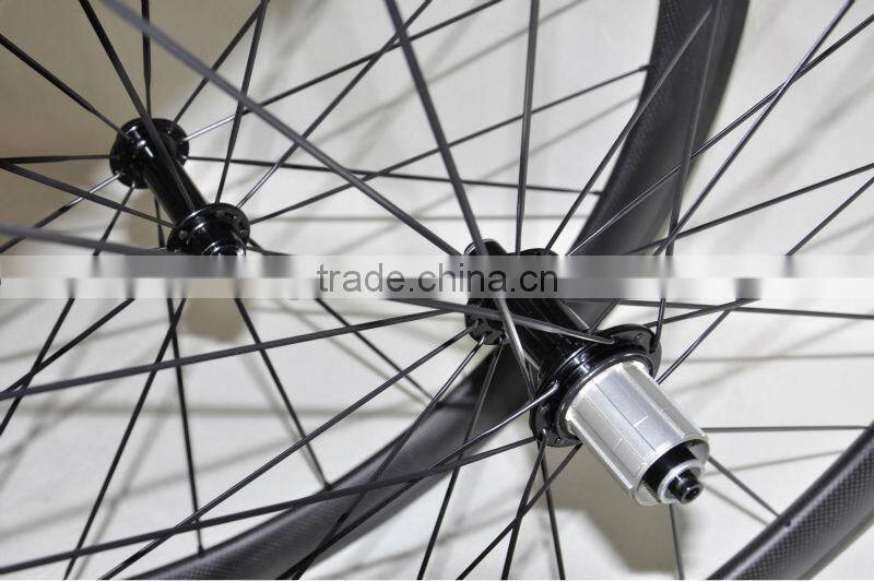 Dengfu bike, high quality carbon road wheels, carbon tubuless wheels 38*23mm