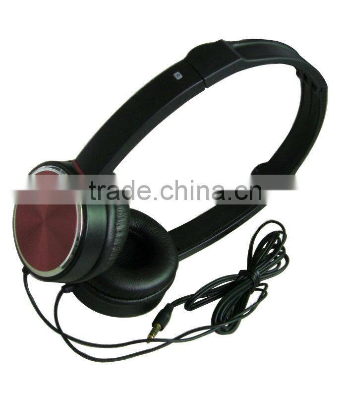 Wired foldable slim computer headset with mic from shenzhen